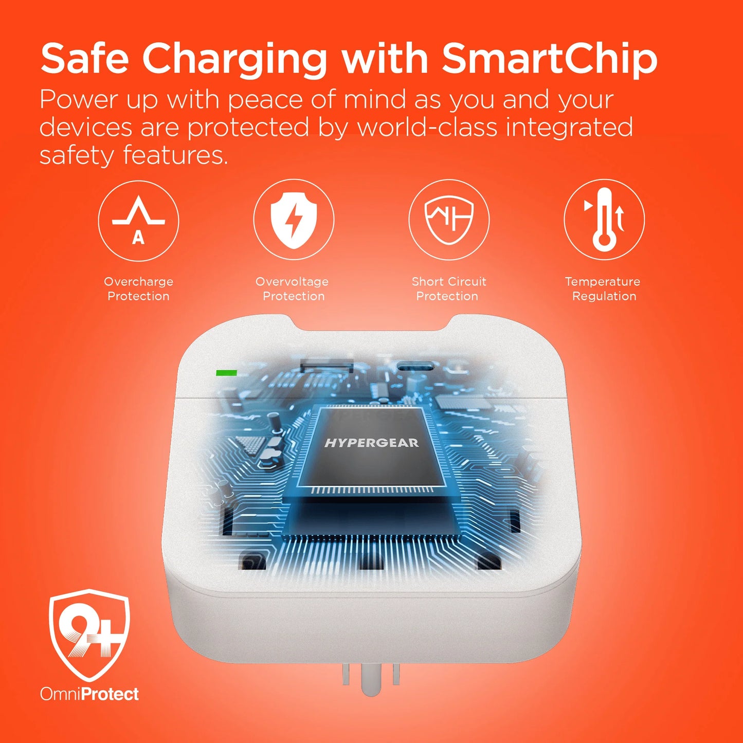 Hypergear Wall Adapter Power Strip 3 Outlets