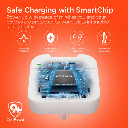 Hypergear Wall Adapter Power Strip 3 Outlets