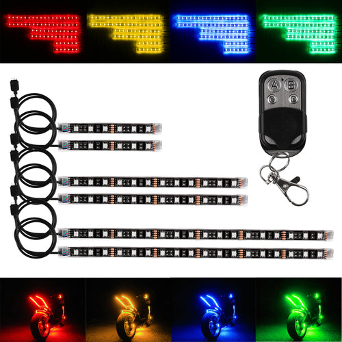 RGB Voice Control LED Car Motorcycle Glow Lights
