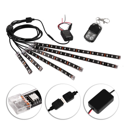 RGB Voice Control LED Car Motorcycle Glow Lights